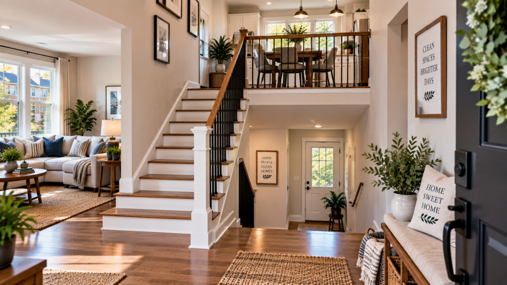 Townhomes stairs and vertical living cleaning in Norwalk CT