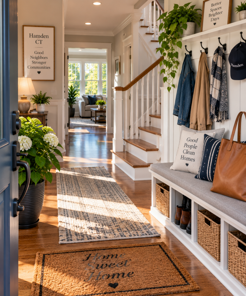 Entryways hallways and everyday movement cleaning in Hamden CT