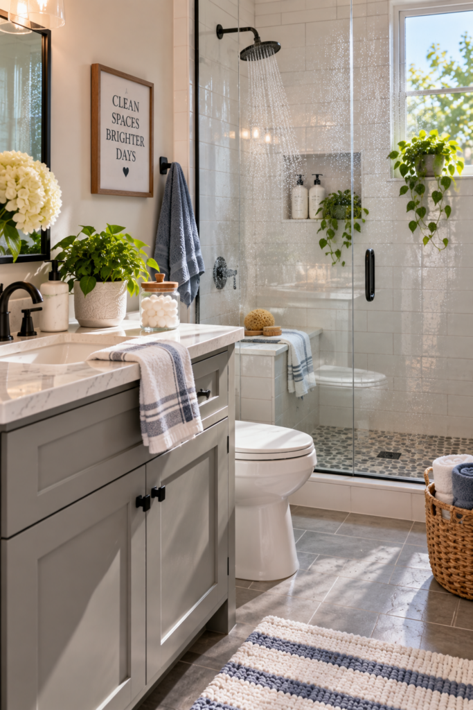 Bathrooms and moisture prone surfaces cleaning in Milford CT