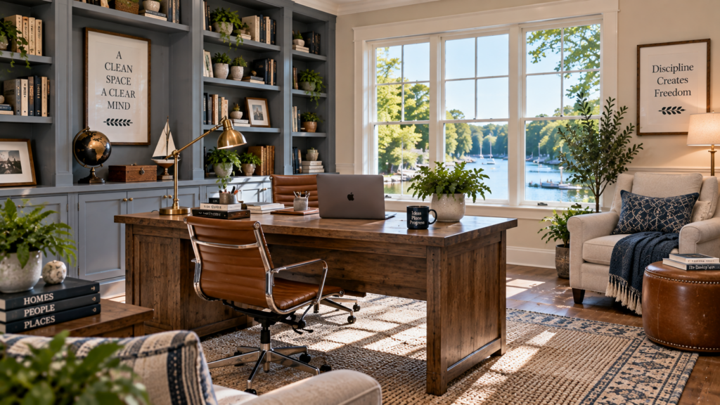 Home offices study areas and changing workspaces in Westport CT