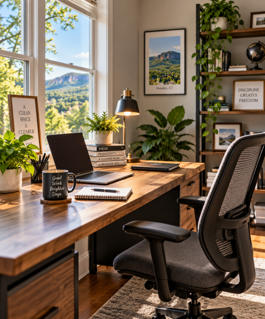 Home offices desks and work areas cleaning in Hamden CT