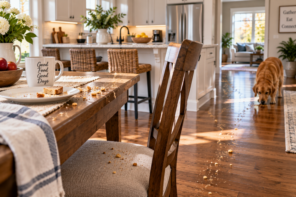 Kitchens dining areas and crumb migration cleaning in Monroe CT