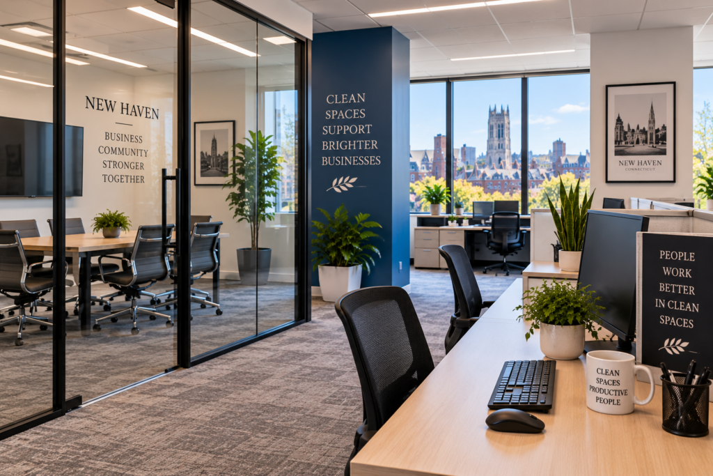 Offices workspaces and high touch areas cleaning in New Haven CT